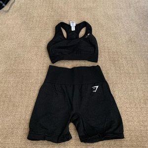 Gymshark bra and short set